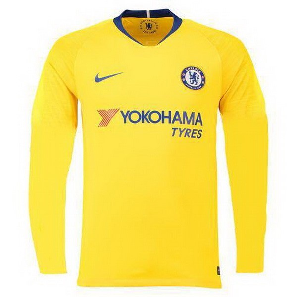 Maillot Football Chelsea Exterieur ML 2018-19 Jaune